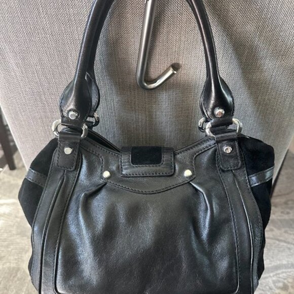 Karen Millen Suede and Leather Satchel - Picture 4 of 7